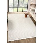 Eliz Home Beyaz Bej Yumuşak Dokulu Halı Kilim Salon Mutfak Koridor Yolluk Dokuma Makine Halısı 006 - 100 x 300 cm
