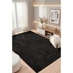 Eliz Home Dokuma Halı Siyah Yumuşak Halı Yolluk Çocuk Yatak Odası Oturma Odası Salon Mutfak Halısı SİYAH