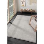 Eliz Home Gri Saçaklı Modern Dokuma Halı Gri - 80 x 150 cm