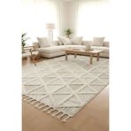 Eliz Home Krem Bej Bukleli Dokuma Halı Antre Yolluk Çocuk Odası Oturma Odası Salon Mutfak Halısı