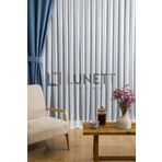 Eliz08 Sık Pileli 1X3 Tül Perde Salon Balkon Mutfak Tülü, 450 x 270