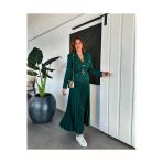 Elizabeth Gold Kemerli - Düğmeli Blazer Ceket Ve Piliseli Uzun Etek Takım