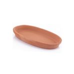 Elizi Toprak Kayık Kase - 32x16 cm ebatında, Sırlı Yapı,%100 Toprak Malzeme ve Özel Kırılmaz Köpük Ambalajlı -Toprak Kayık Güveç Fırın Kabı Büyük Boy