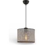 Elizim Home Lighting Antre 20'lik Hasır Görünümlü Abajur Sarkıt Avize - 1 - Gri