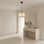 Elizim Home Lighting Antre 20'lik Hasır Görünümlü Abajur Sarkıt Avize - 1 - Sarı