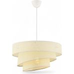 Elizim Home Lighting Hasır Görünümlü Abajur Sarkıt Avize - 1 - Krem