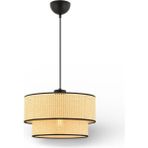 Elizim Home Lighting Hasır Görünümlü Lüx Abajur Sarkıt Avize - 1 - Sarı