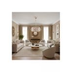 Elizim Home Lighting Kristal Taşlı 3'Lü Gold Avize