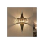 Elizim Home Lighting Taşlı Üçgen Ledli Eskitme Pilli Aplik