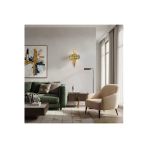 Elizim Home Lighting Taşlı Üçgen Ledli Gold Pilli Aplik