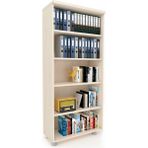 Elizza Büyük Boy Kapaksız Kitaplık Dosya Dolabı Akça - 80X35X188 - Akçaağaç