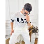 Elku Moda T-Shirt Nefes Alabilen Terletmez Pamuklu Fileli Tişört Oversize Tshirt Sıfır Kol Tişört - Beyaz