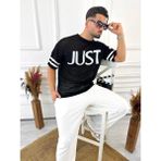 Elku Moda T-Shirt Nefes Alabilen Terletmez Pamuklu Fileli Tişört Oversize Tshirt Sıfır Kol Tişört - Siyah