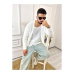 elkumoda Hırka Örgülü Şal Yaka Mevsimlik Tüylenmez Örgü Triko Hırka