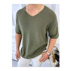 elkumoda Tişört Örme Triko Tişört Nefes Alabilen Terletmez Oversize Bol Kesim Salaş T-shirt