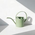 Ella 1 Litre Metal Çiçek Saksı Sulama Kabı - Modern Dekoratif Çok Amaçlı Sulak - Mint Yeşili