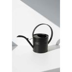 Ella 1 Litre Metal Çiçek Saksı Sulama Kabı - Modern Dekoratif Çok Amaçlı Sulak - Siyah