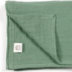 Ella Bonna Pamuklu Müslin Battaniye Puset Örtüsü Hediyelik Çok Amaçlı Örtü 80X90CM Renk Seçenekli - Yeşil - 80 x 90 cm