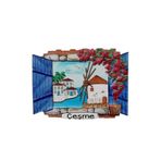 ella'nın çarşısı İzmir Çeşme Magnet. 1 Adet Kabartmalı. Ölçüsü : 7,5 Cm -5 ,5 Cm