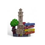 ella'nın çarşısı İzmir Saat Külesi Magnet Kabartmalı Polyester 3D Buzdolabı Magneti. Ölçü : 8 cm x 6 cm