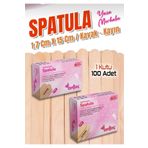 Ellanın Çarşısı Spatula Ahşap Dil Basacağı Dil Çubuğu Ağda Spatulası 100'lü - Non Steril Abeslang