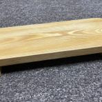 ELLDOO Çiftlik Evi Ahşap Yükseltici, Mutfak Tezgahı Banyo Ev Dekoru için Ahşap Ayaklı Stand, Dekoratif Yükseltici Teşhir Tepsisi Tezgah Düzenleyici, Lavaboda Sabun için, Doğal Ahşap