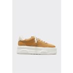 Elle Shoes Camel Deri Kadın Spor Ayakkabı