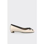 Elle Shoes Ekru Kadın Topuklu Ayakkabı