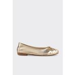 Elle Shoes Gold Deri Kadın Günlük Ayakkabı