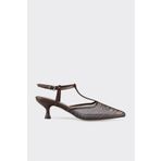 Elle Shoes Kahve Kadın Topuklu Ayakkabı
