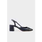 Elle Shoes Lacivert Kadın Topuklu Ayakkabı