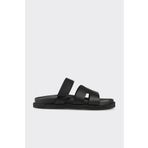 Elle Shoes Siyah Deri Erkek Günlük Terlik