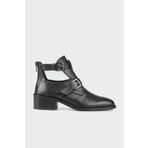Elle Shoes Siyah Deri Kadın Klasik Bot