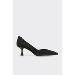 Elle Shoes Siyah Deri Kadın Klasik Topuklu Ayakkabı