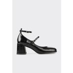 Elle Shoes Siyah Deri Kadın Topuklu Ayakkabı