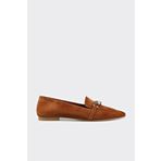 Elle Shoes Taba Deri Kadın Günlük Ayakkabı