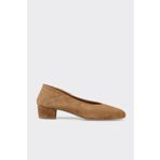 Elle Shoes Taba Deri Kadın Topuklu Ayakkabı