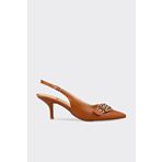 Elle Shoes Taba Kadın Topuklu Ayakkabı