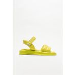 Elle Shoes Yeşil Deri Kadın Spor Sandalet