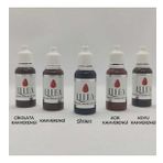 Ellea Naıl Kalıcı Makyaj ve Microblading Boyası Kaş Için Set 5 Renk (Black, Brown, Light Brown, Chocolate Brown, Dark Brown)