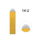 Ellea Nail P.C.D 14 U Blade Gold Microblading İğnesi 100 Adet