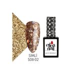 Ellea Nail S08-2 Simli 15 ml Kalıcı Oje