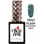 Ellea Nail Salon Boy 15 ml Uv LED Simli Kalıcı Oje Platinium Flash Scale 6
