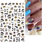 Ellea Nail Tropikal Yaprak Desenlı Tırnak Stıcker
