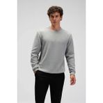 Ellesse % 100 Pamuk Regular Fit Bisiklet Yaka Kazak Erkek Kazak EM615 - Gri Melanj - 2XL