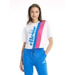 Ellesse CF008-WT Beyaz Kadın Bisiklet Yaka T-Shirt