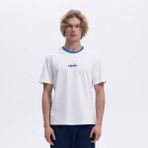 Ellesse CMO18-3-BL Bisiklet Yaka Erkek T-Shirt - Mavi / Beyaz - 001 - Beyaz - XL