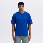 Ellesse EM376-SBL Oversize Tee Erkek T-Shirt - Mavi - 2XL