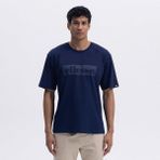 Ellesse EM390-NV Oversize Tee Erkek T-Shirt - Lacivert - XL