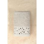 Ellia Soft Hajar %100 Pamuklu Nakışlı Çeyizlik Lüks Yüz Havlusu Yumuşak Emici Kaliteli 50X100 cm - 50 x 100 cm - Çok Renkli